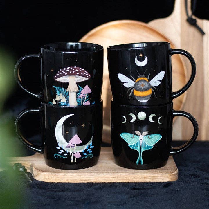 Conjunto de 4 canecas Floresta Sombria
