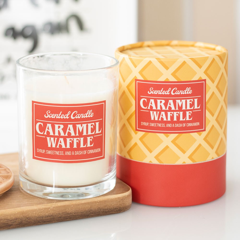 Vela Perfumada com Aroma de Waffle de Caramelo