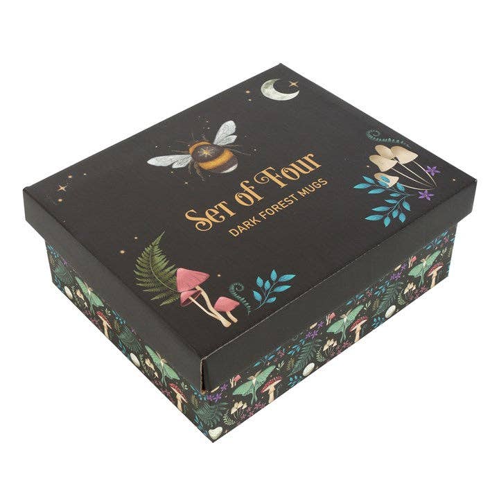 Conjunto de 4 canecas Floresta Sombria