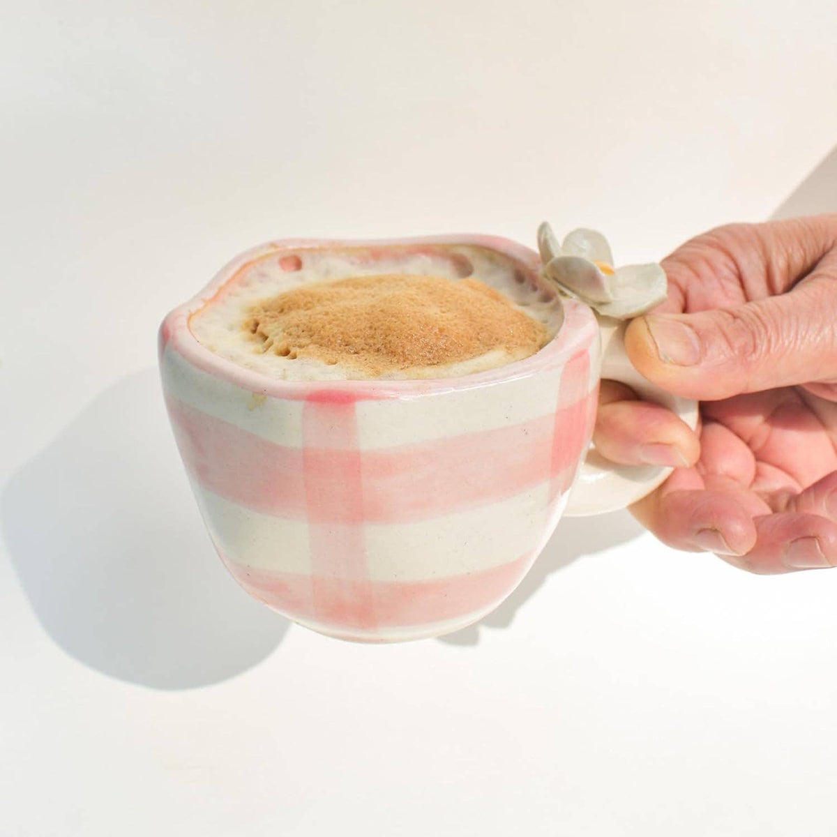 Caneca de Café | Chávena de Cerâmica Margarida Artesanal | Barro