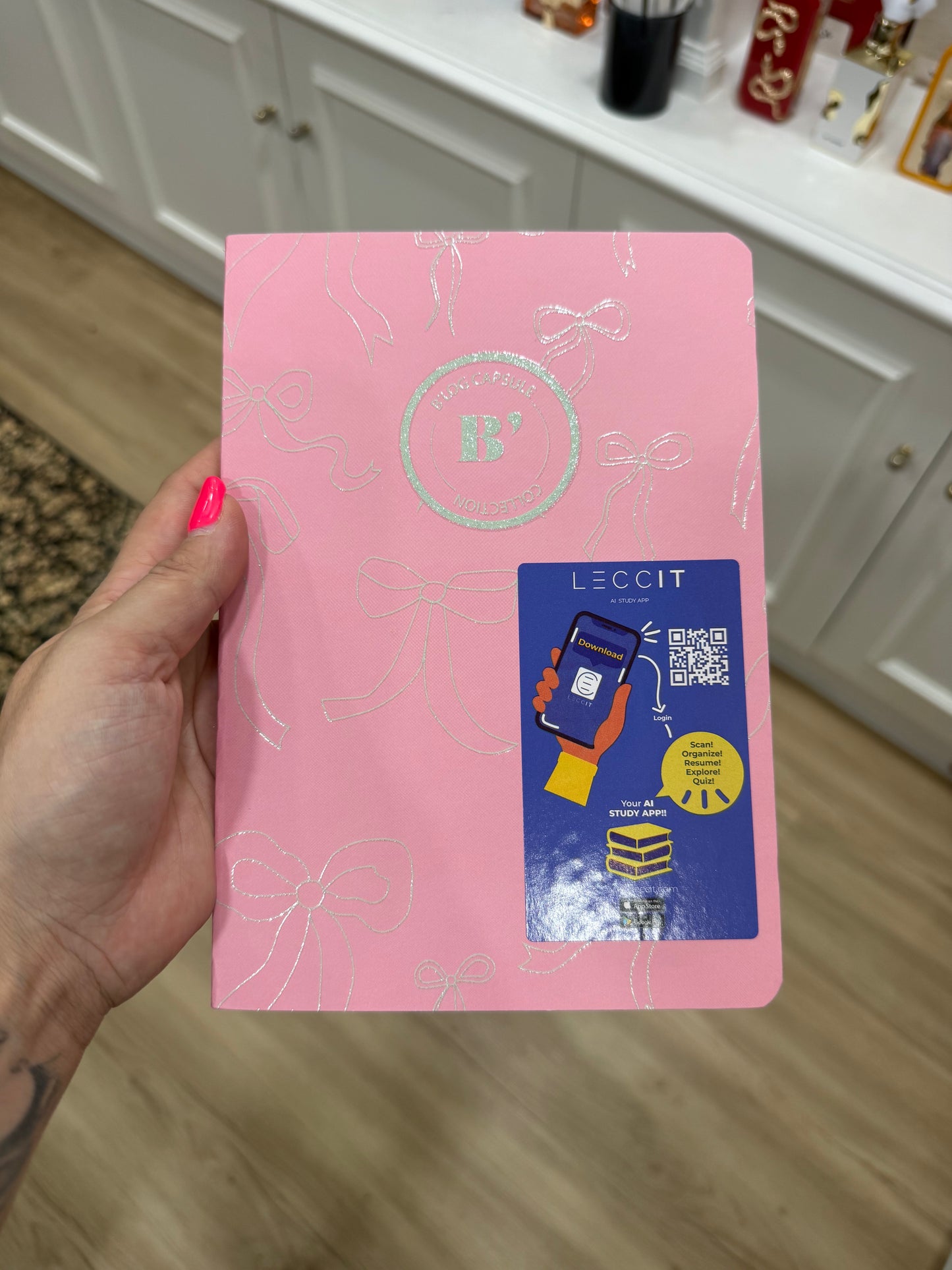 Caderno Rosa Laços