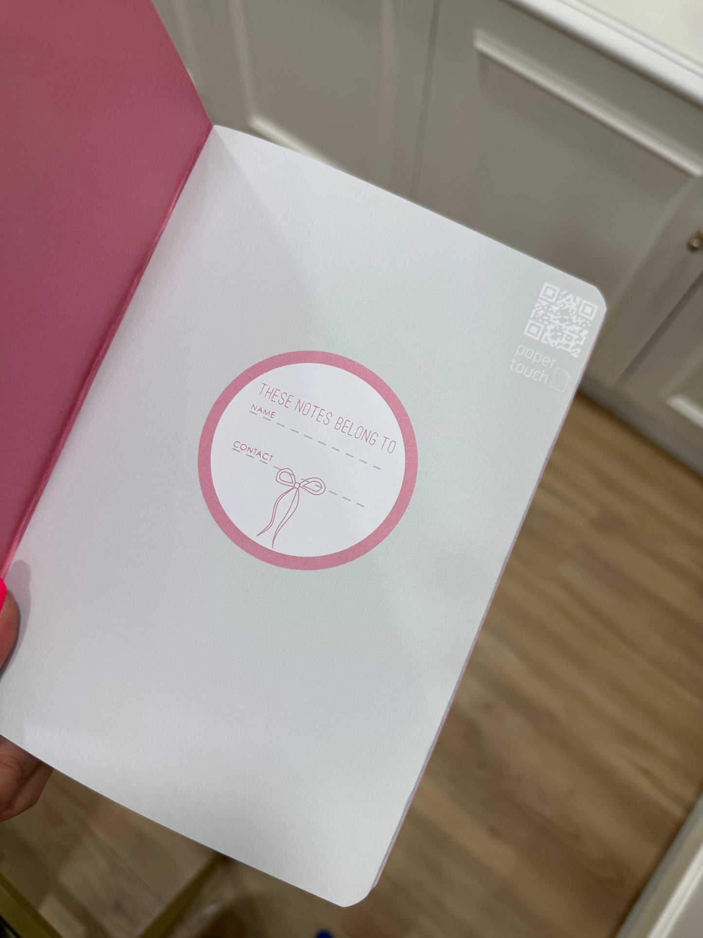 Caderno Rosa Laços