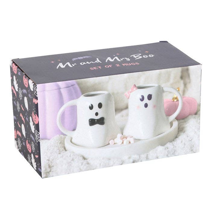 Conjunto de canecas em forma de fantasma Mr and Mrs Boo