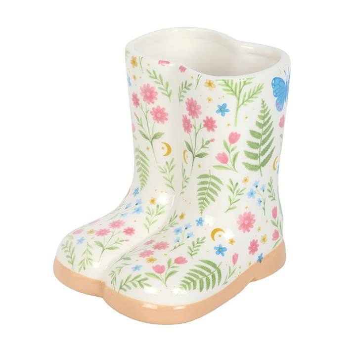Vaso em galocha com estampa floral Luna Bloom