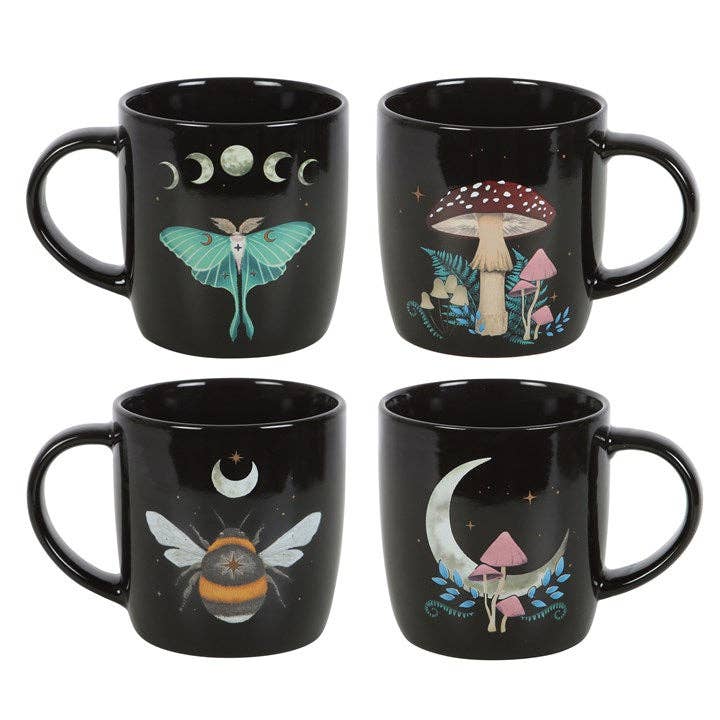 Conjunto de 4 canecas Floresta Sombria